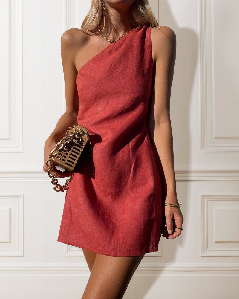 Brooke – Stylish Asymmetrical Mini Dress