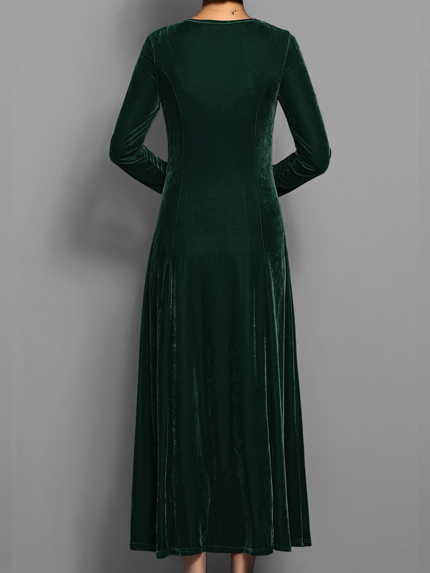 Cambria –  Elegant Velvet Maxi Dress