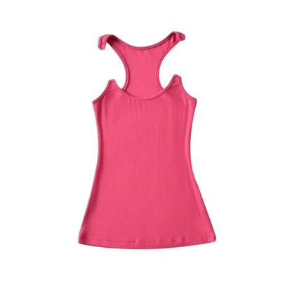 Phoebe – Invisible Strap Ribbed Tank Top