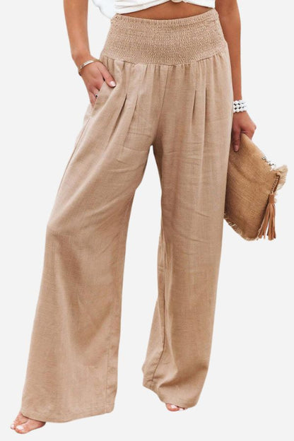 Fiora – High-Waist Baggy Trousers