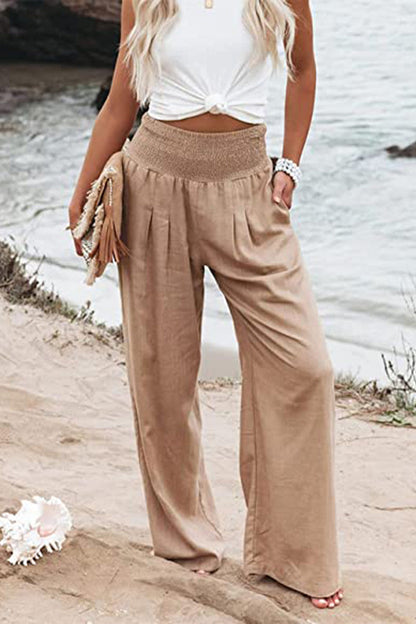 Fiora – High-Waist Baggy Trousers