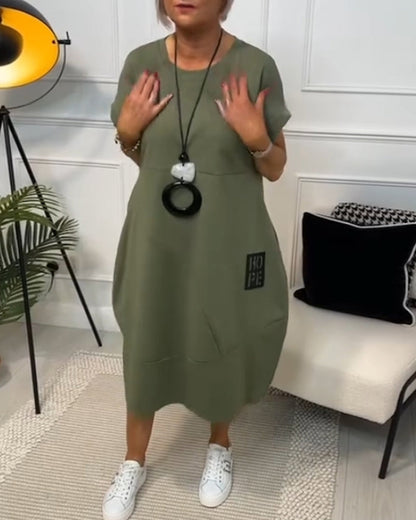 Indra – Oversized Casual Midi Dress