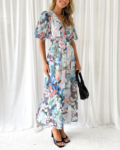 Tess – Elegant Floral Maxi Dress