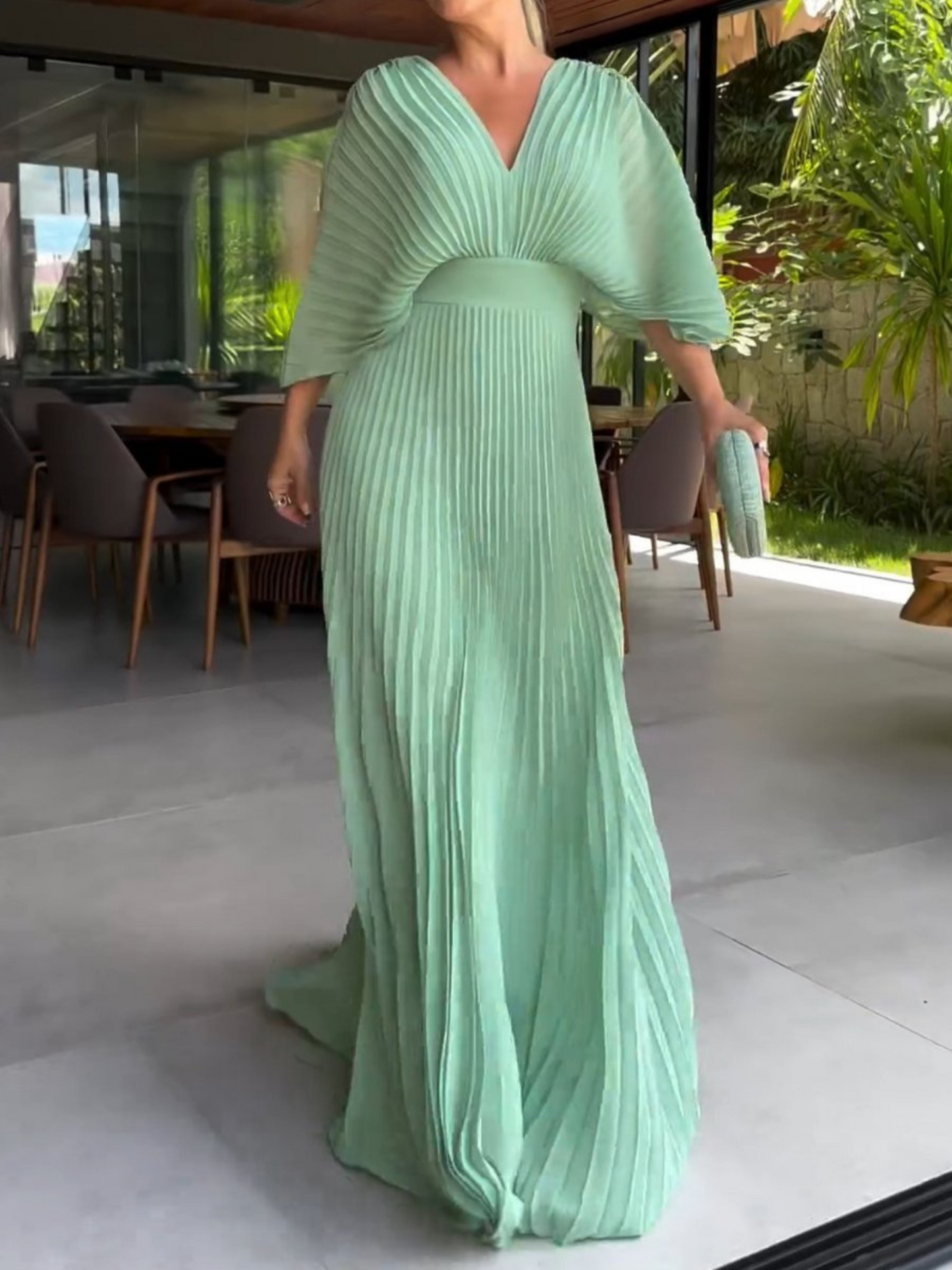 Estelle – Pleated Maxi Dress