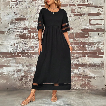 Meryl – Flattering Round Neck Dress
