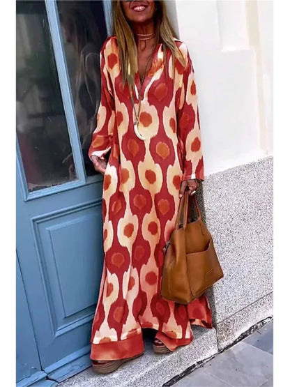 Lira – Casual Long Sleeve Boho Dress