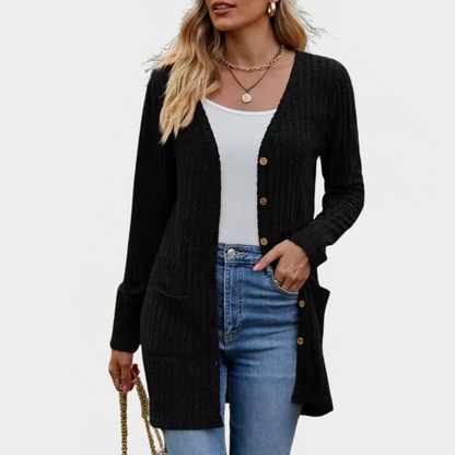 Elysia – Classy Button-Up Cardigan