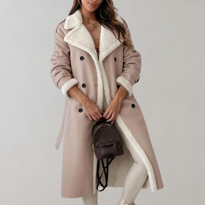 Amber – Long Faux Shearling Coat
