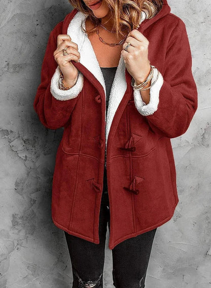 Charlotte - Fleece-Lined Hooded Coat
