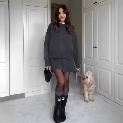 Kalina – Cozy Sweater Skirt Set