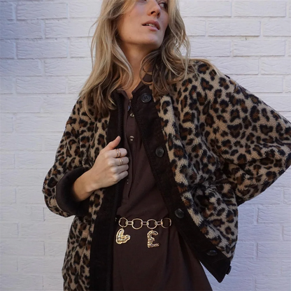 Ursula – Fleece Leopard Jacket