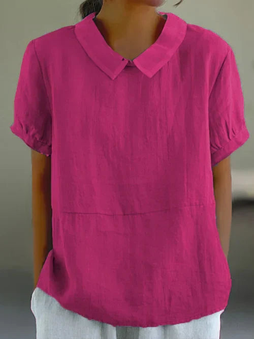 Maria – Cotton Linen Top