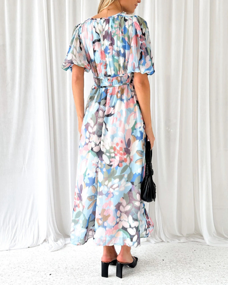 Tess – Elegant Floral Maxi Dress