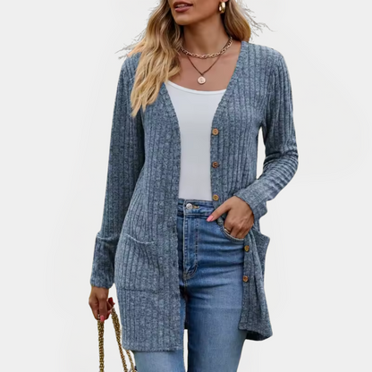 Elysia – Classy Button-Up Cardigan