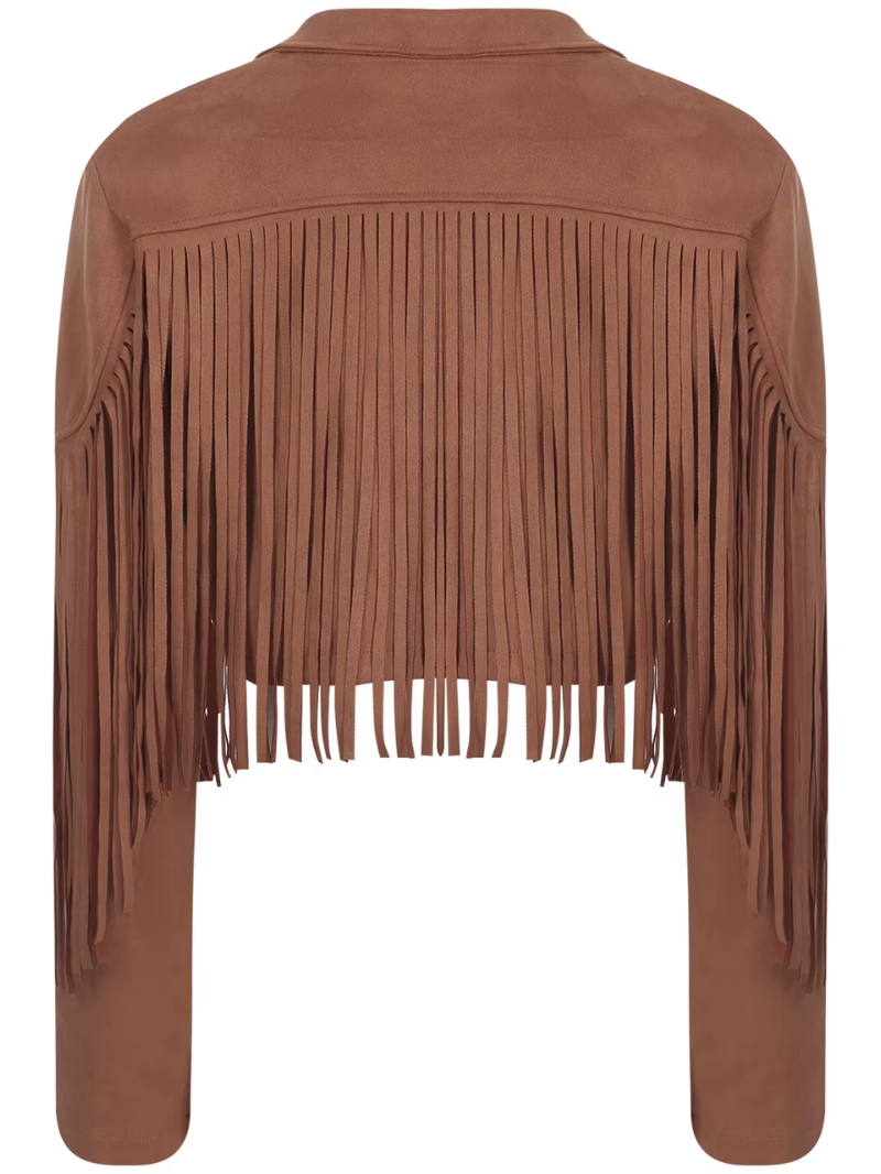 Rosalie – Brown Fringes Jacket