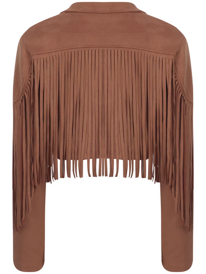 Rosalie – Brown Fringes Jacket