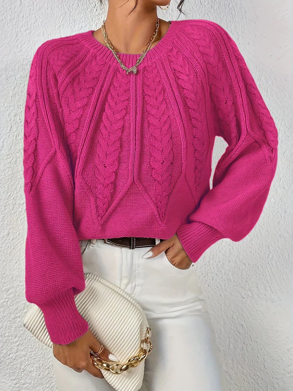 Yasmin – Cable-Knit Sweater