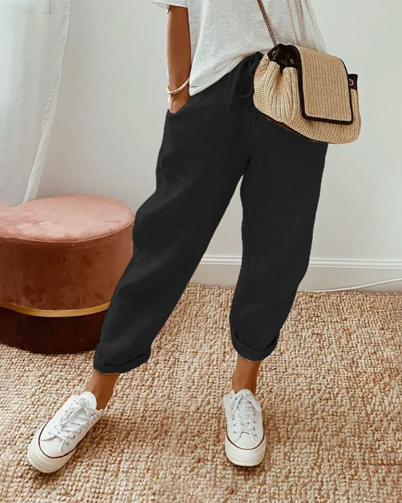 Fauna – Casual High Waist Pants