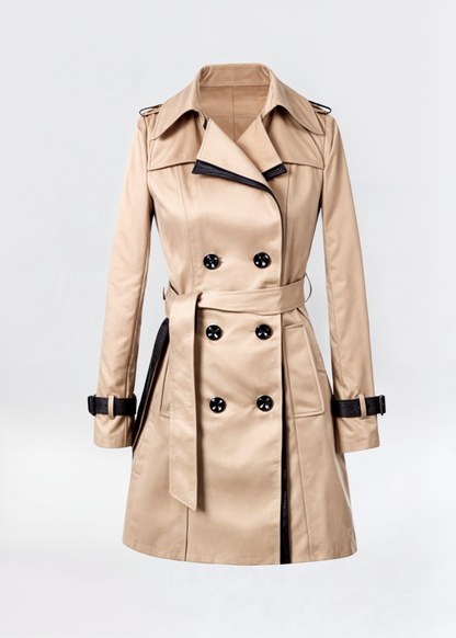 Valeria – Double-Breasted Cozy Trench