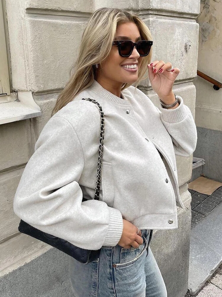 Kinsley – Trimmed Bomber Jacket