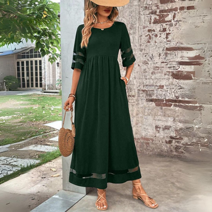 Meryl – Flattering Round Neck Dress