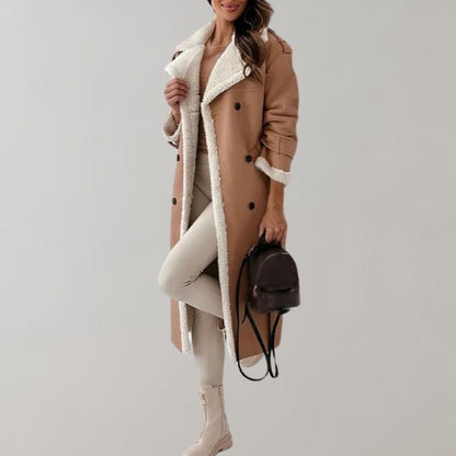 Amber – Long Faux Shearling Coat