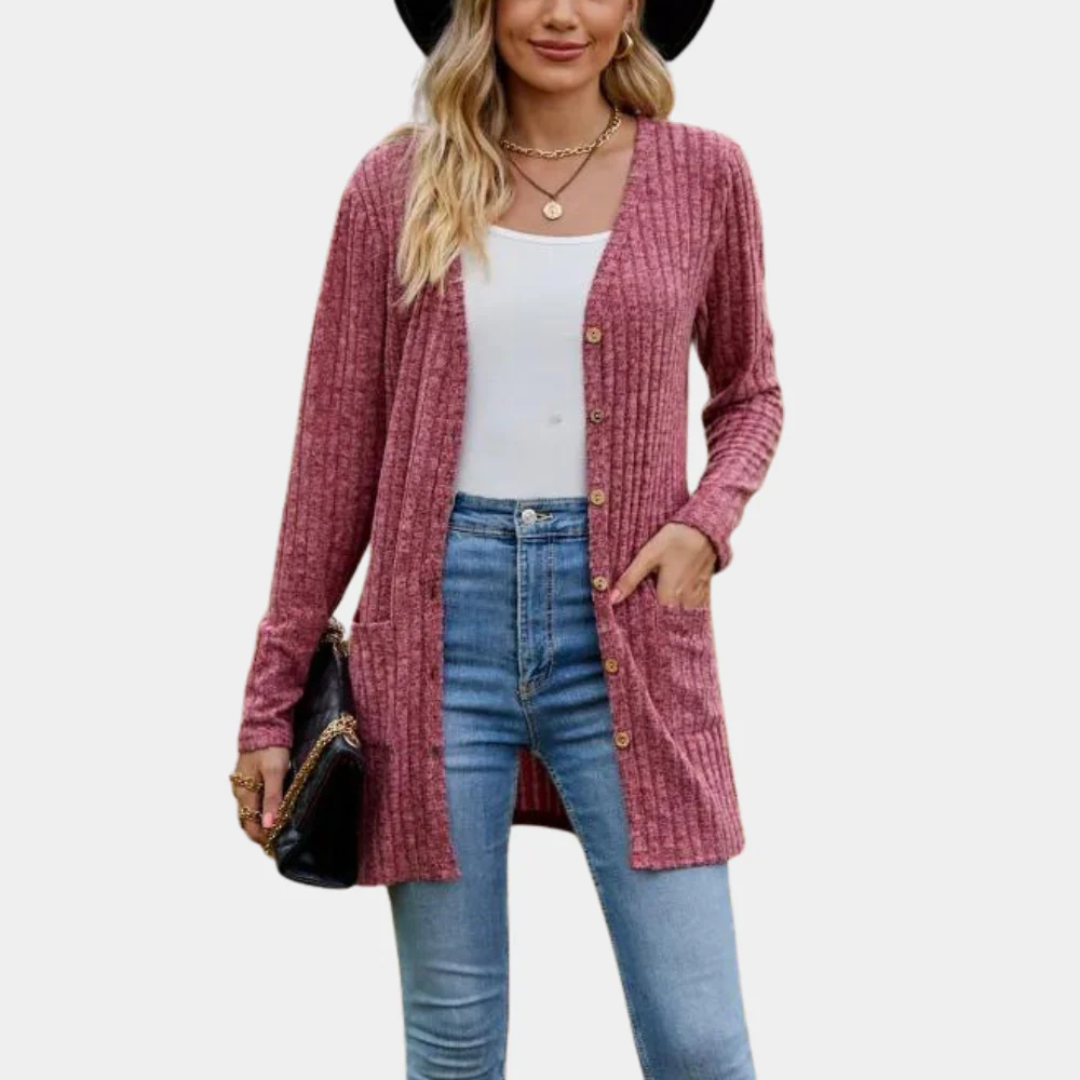 Elysia – Classy Button-Up Cardigan