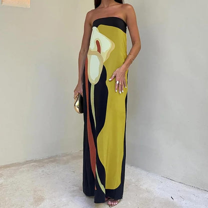 Amira – Printed Maxi Dress