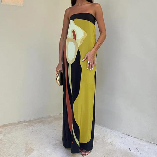 Amira – Printed Maxi Dress