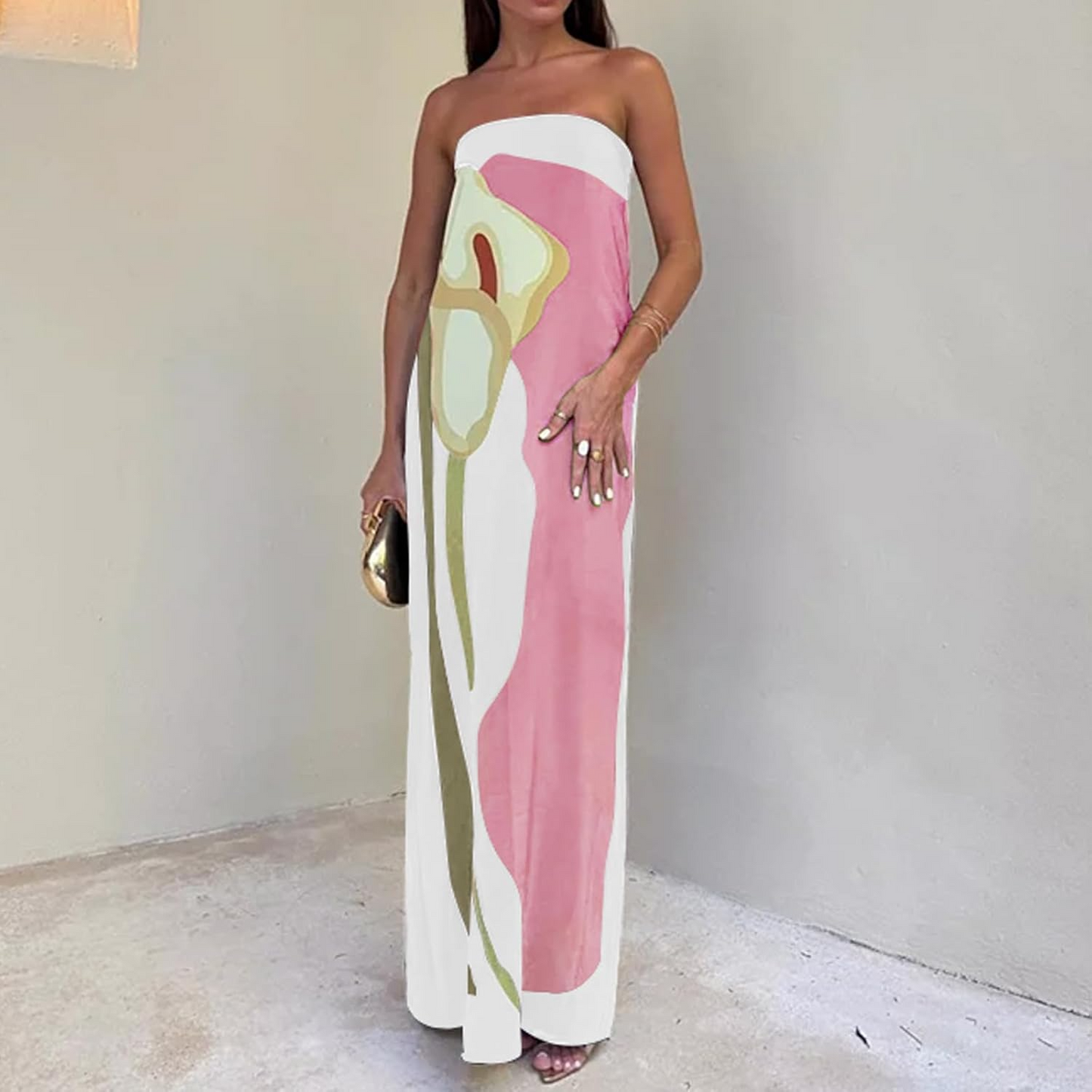 Amira – Printed Maxi Dress