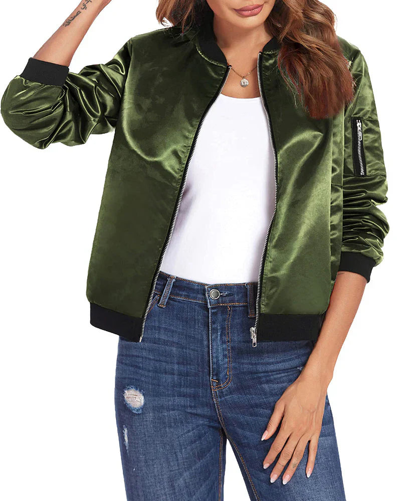 Ella - Lightweight Bomber Jacket for Women
