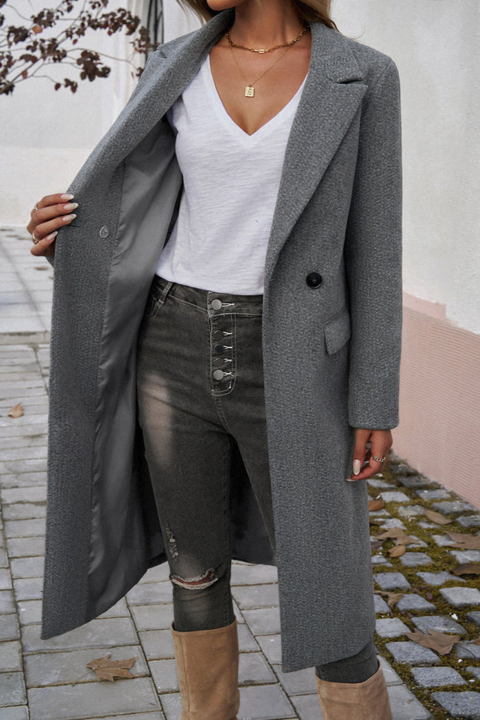 Jenna – Elegant Tailored Long Winter Coat