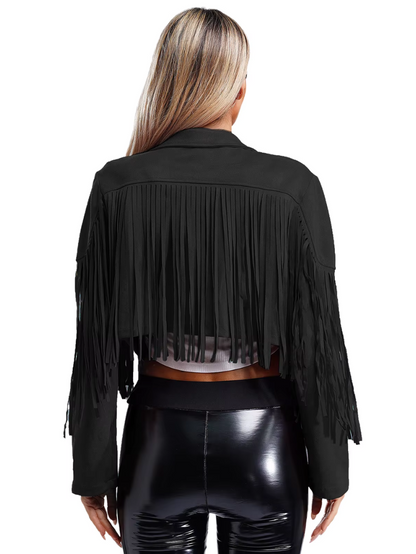 Rosalie – Brown Fringes Jacket