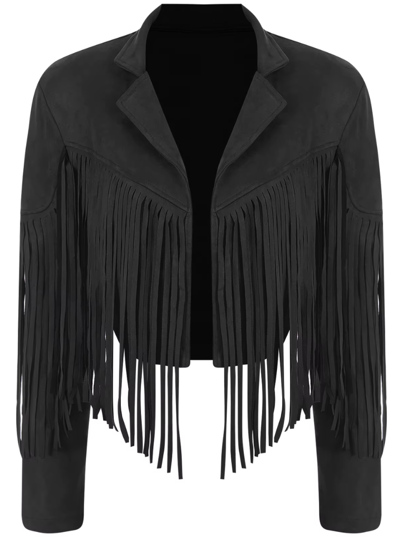 Rosalie – Brown Fringes Jacket