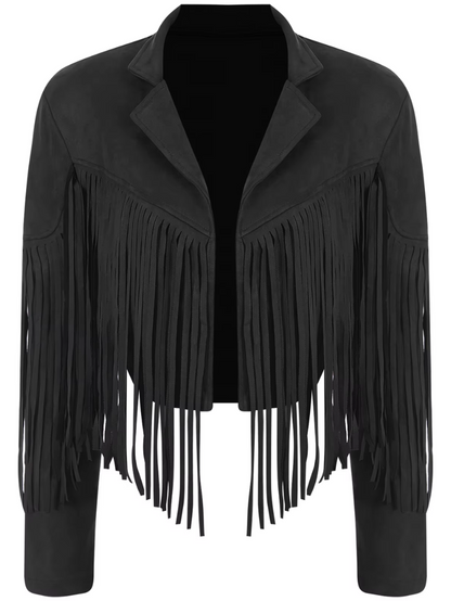 Rosalie – Brown Fringes Jacket