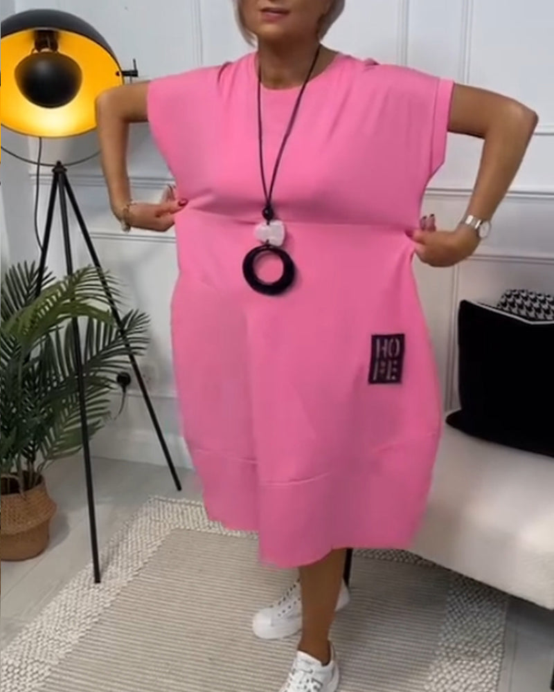 Indra – Oversized Casual Midi Dress