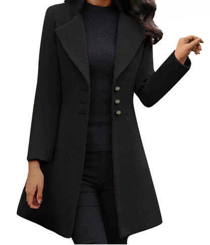 Julia – Long Sleeved Italian Coat