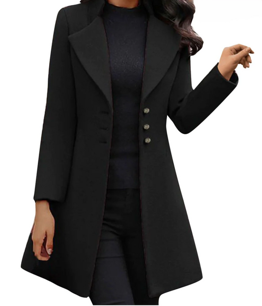 Julia – Long Sleeved Italian Coat