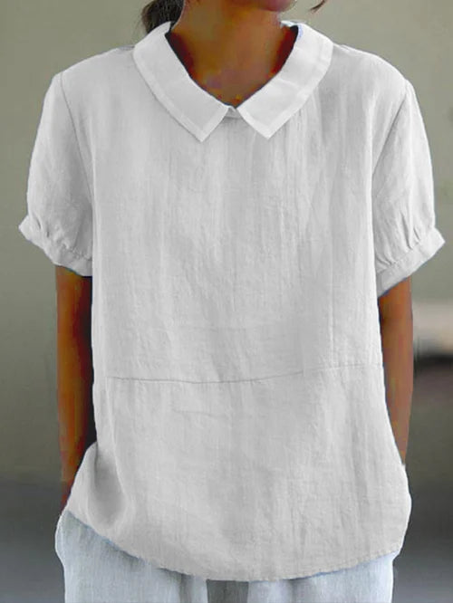 Maria – Cotton Linen Top