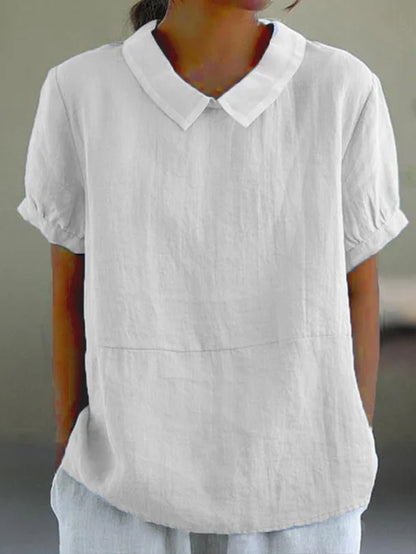 Maria – Cotton Linen Top
