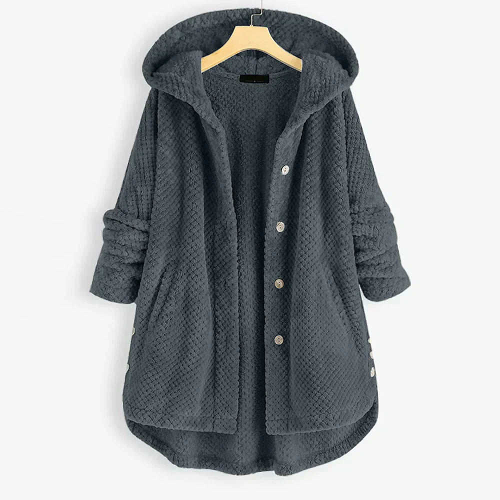 Jada - Hooded Button-Up Coat