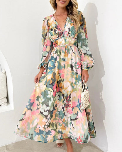 Tess – Elegant Floral Maxi Dress