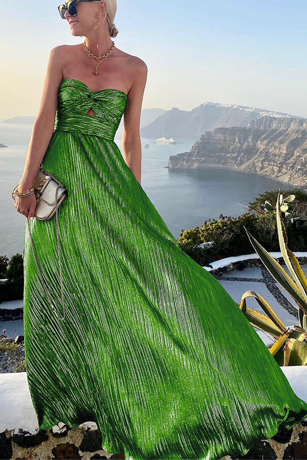 Zoey – Strapless A-Line Maxi Dress