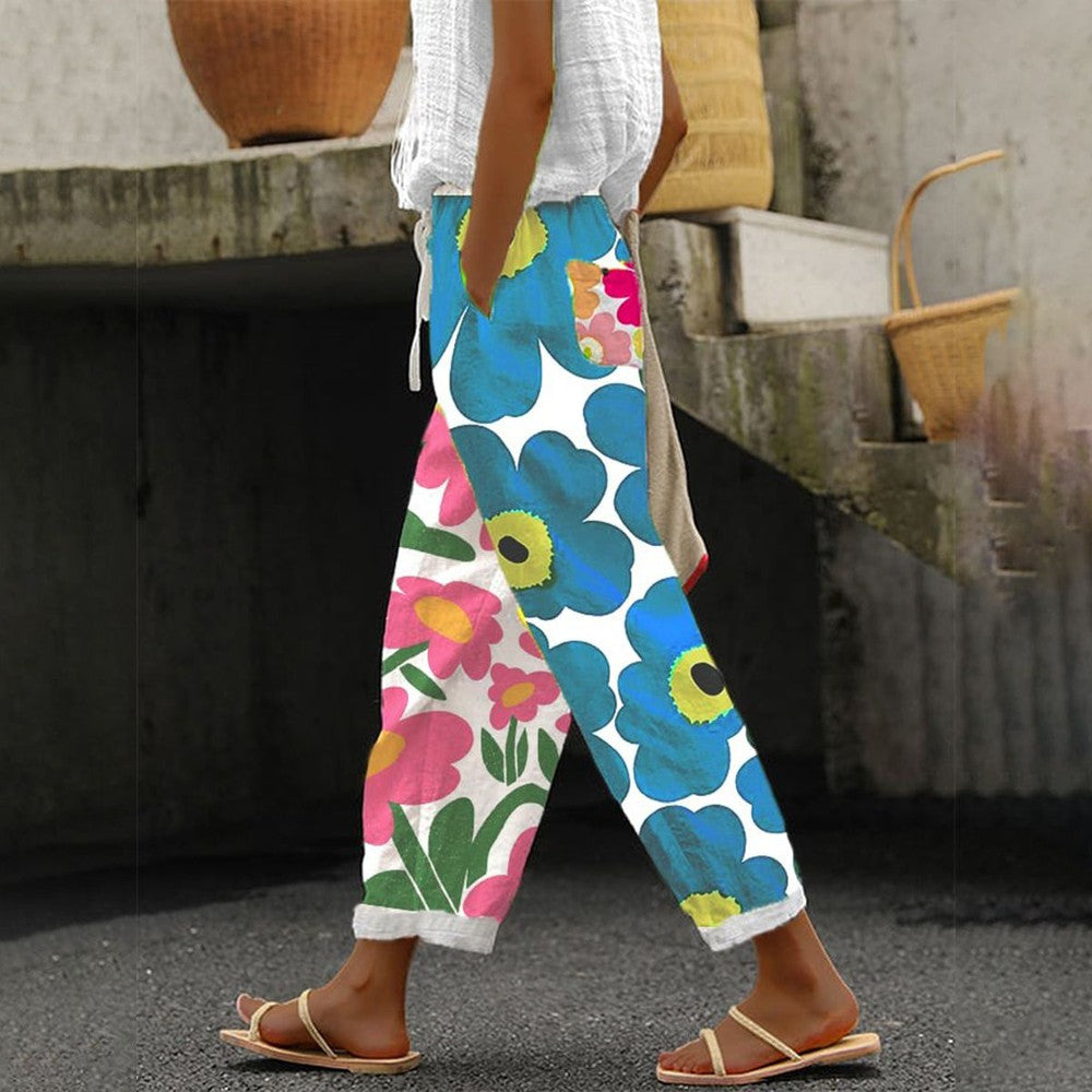 Celine – Floral Printed Loose Pants
