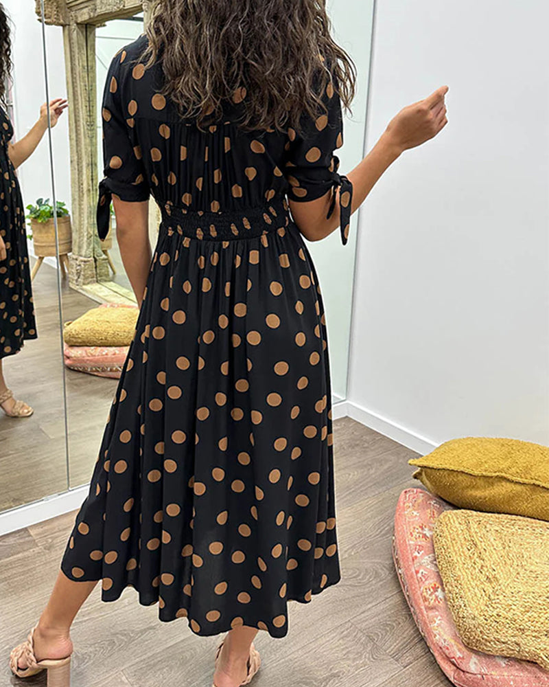 Azira – Classy Polka Dot Dress