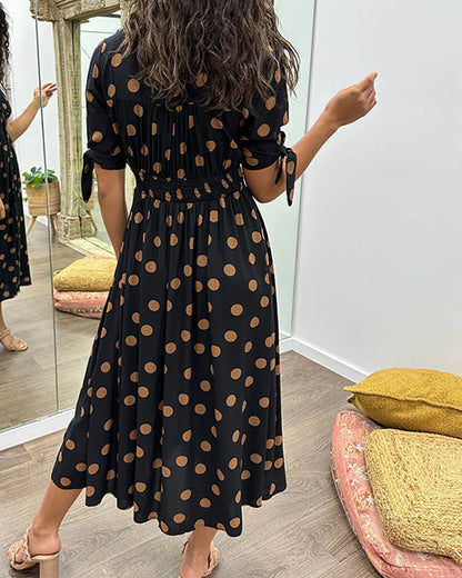 Azira – Classy Polka Dot Dress