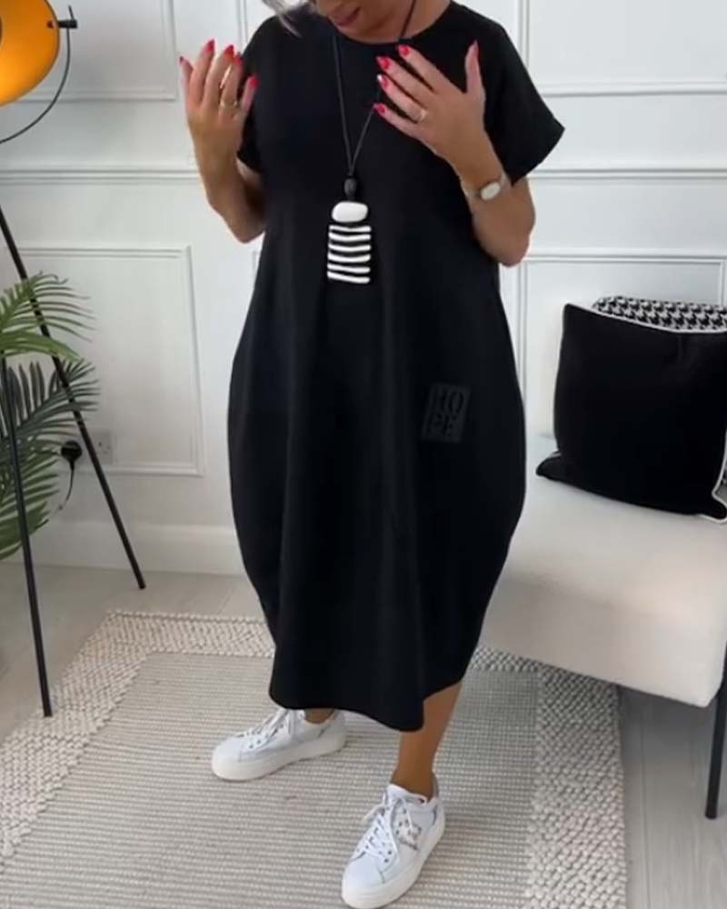 Indra – Oversized Casual Midi Dress