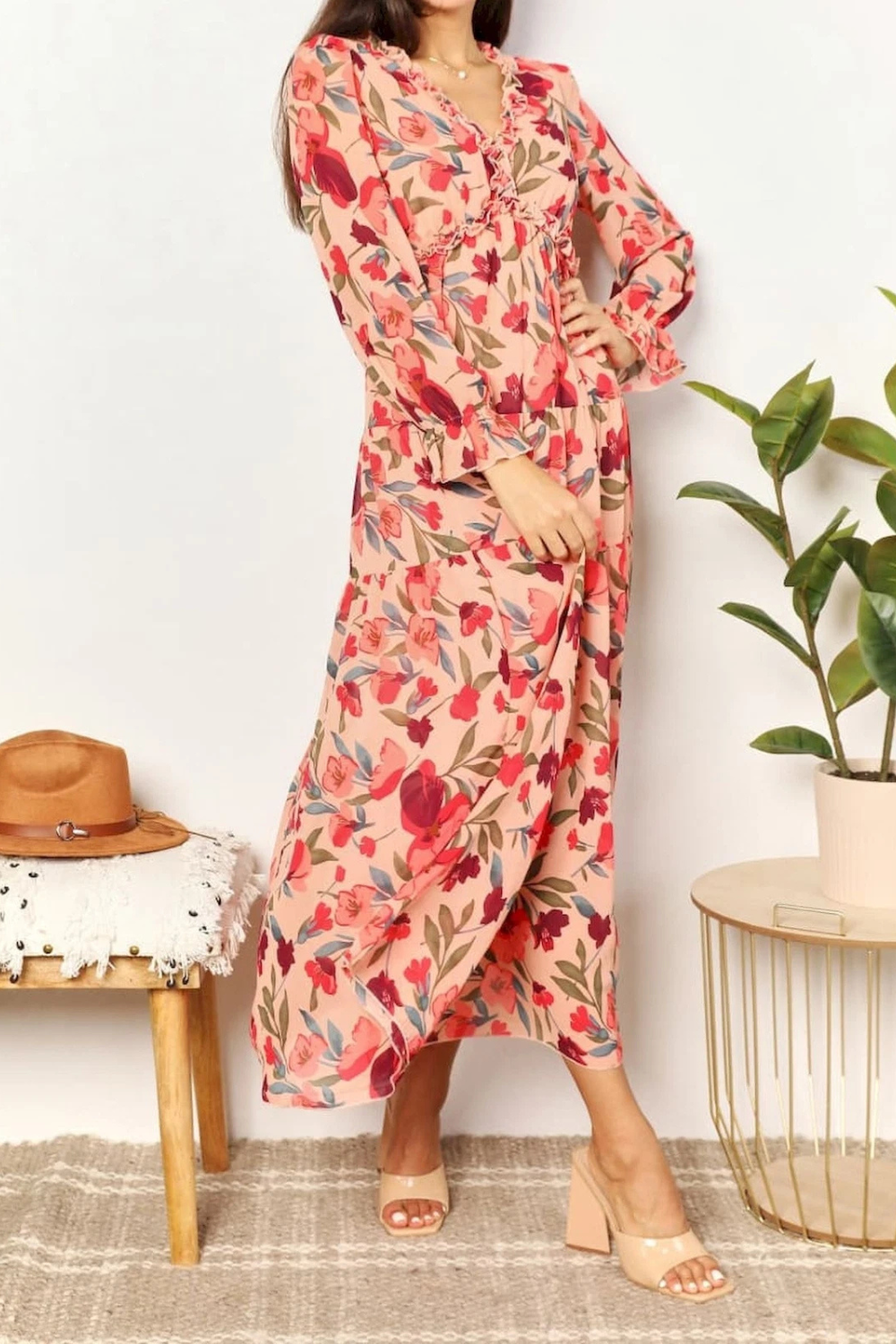 Ruby – Wild Lotus Maxi Dress