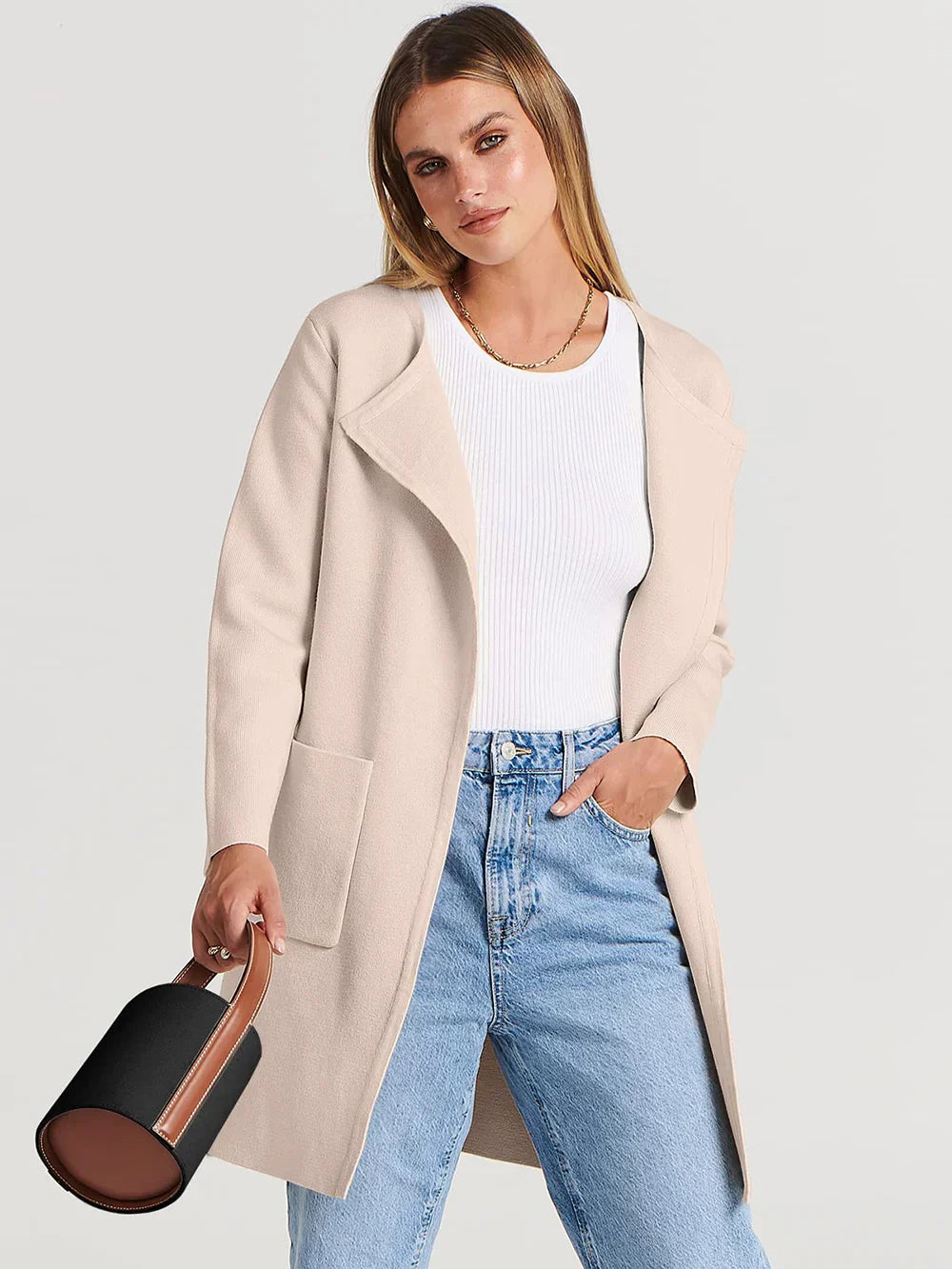 Lyla – Double Breasted Lapel Coat