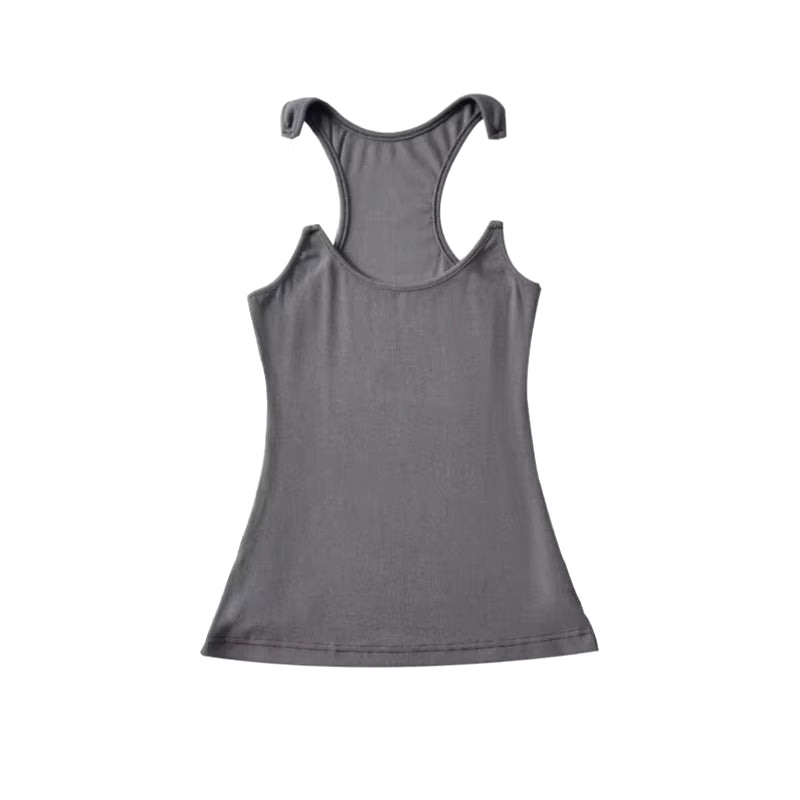 Phoebe – Invisible Strap Ribbed Tank Top